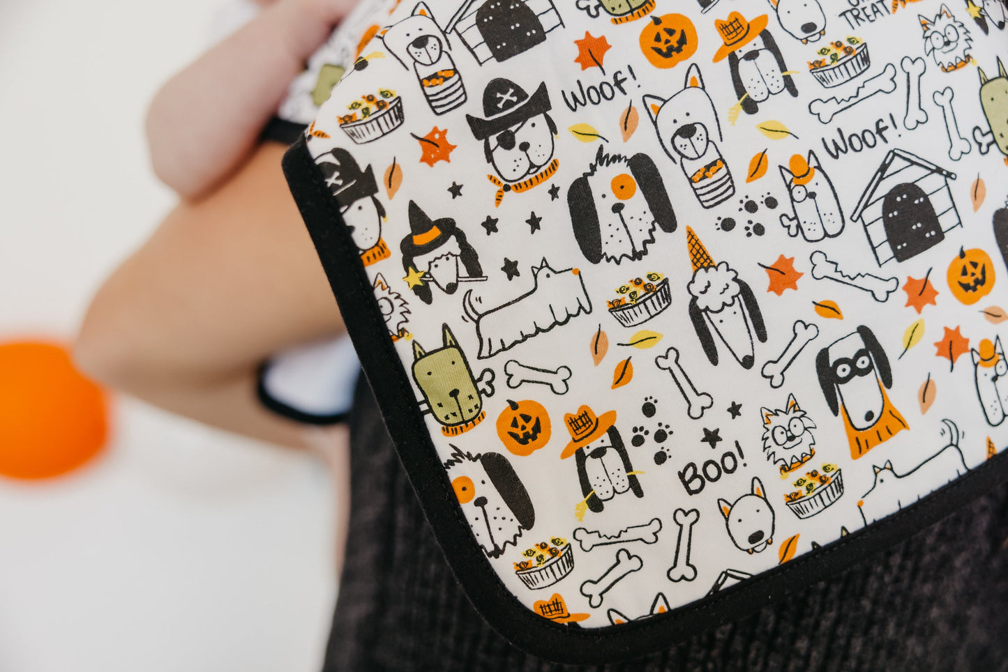 3 Pack Premium Burp Cloths - Bones