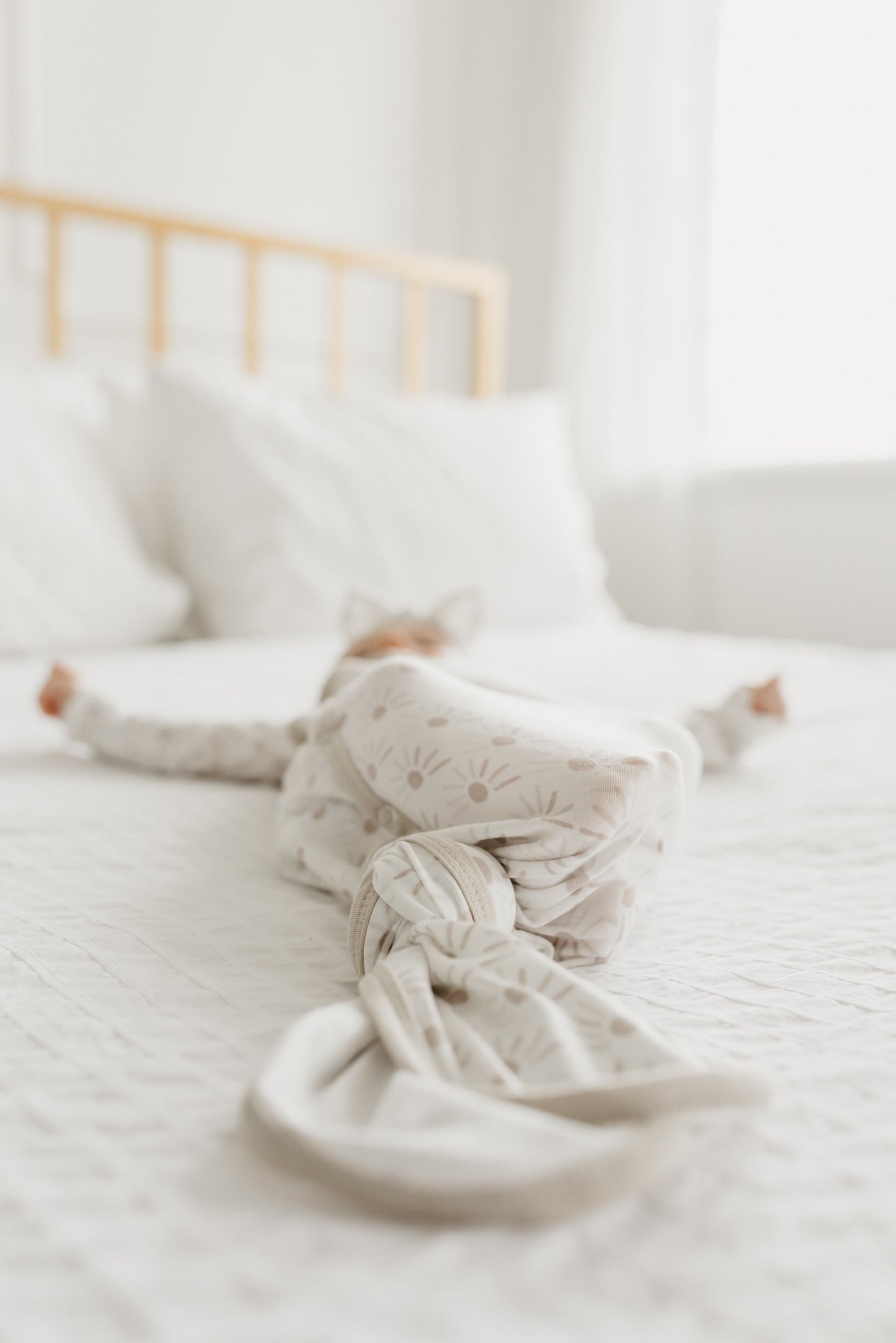 Newborn Knotted Gown - Shine