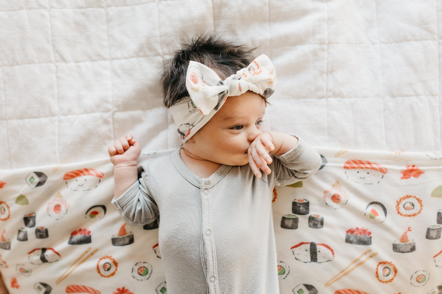 Knit Headband Bow - Baja